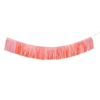 Fringing garland in pink tones - Image 2