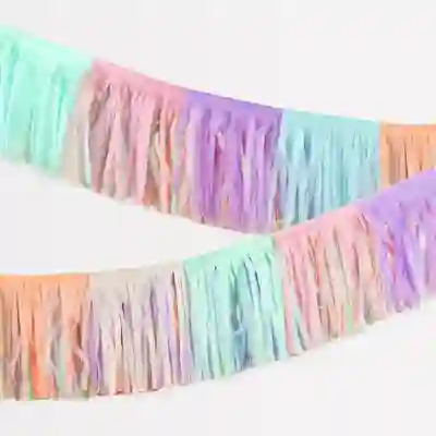 Guirnalda de Flecos en Tonos Pastel