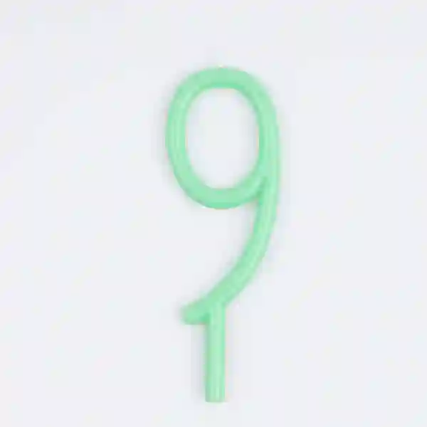 Fine candle number 9