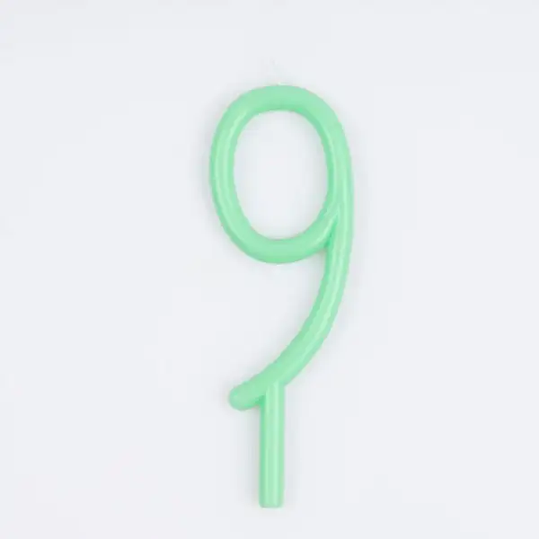 Fine candle number 9