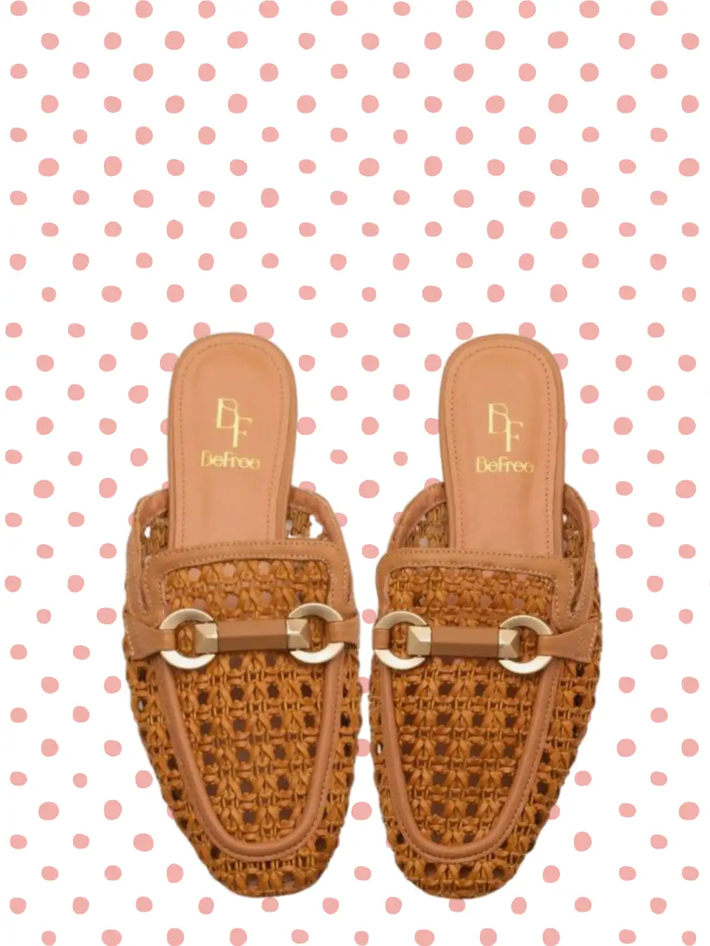 Dis -dated leather moccasins