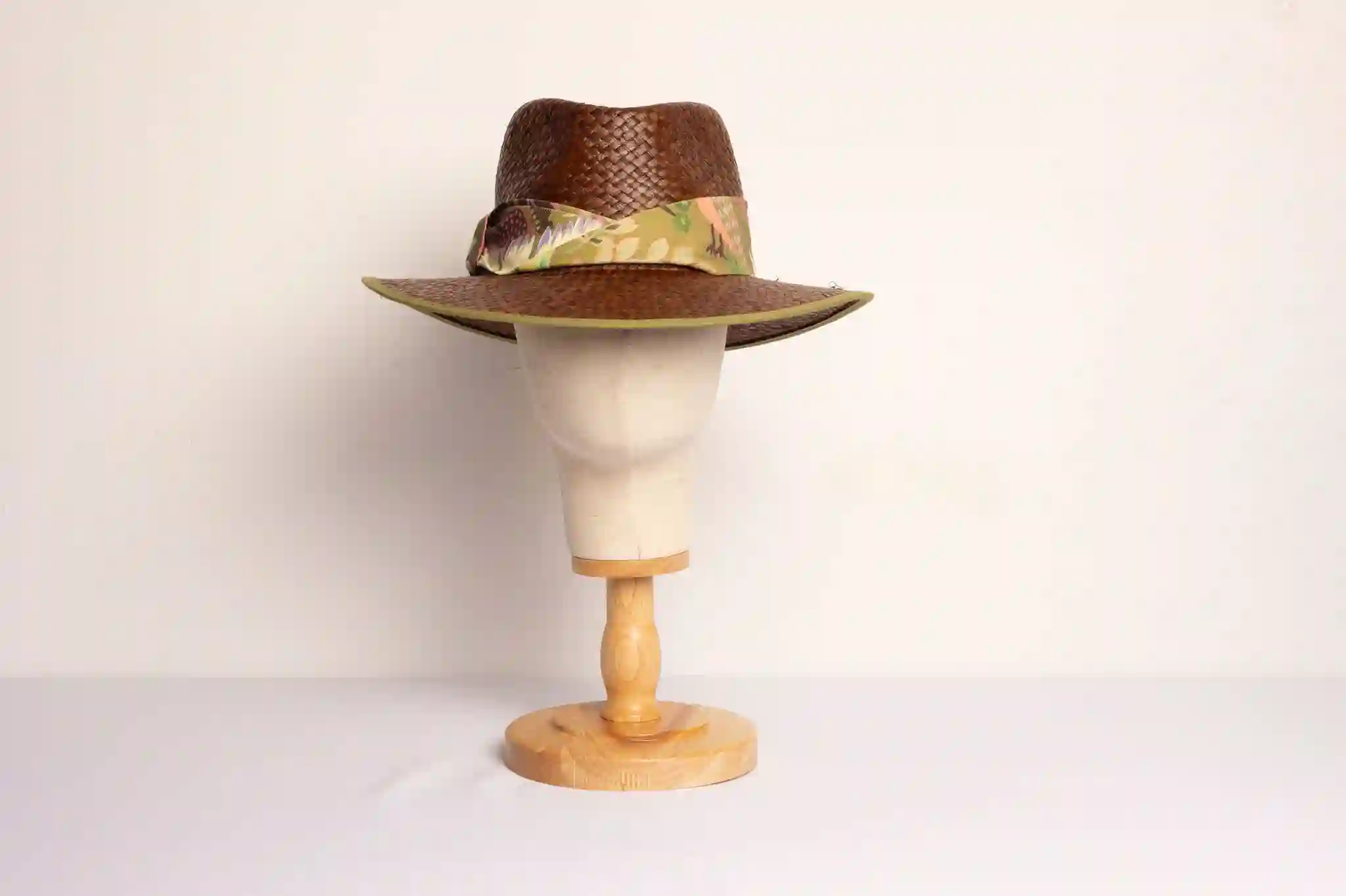 Fedora Brown Hat Yute Green Nature