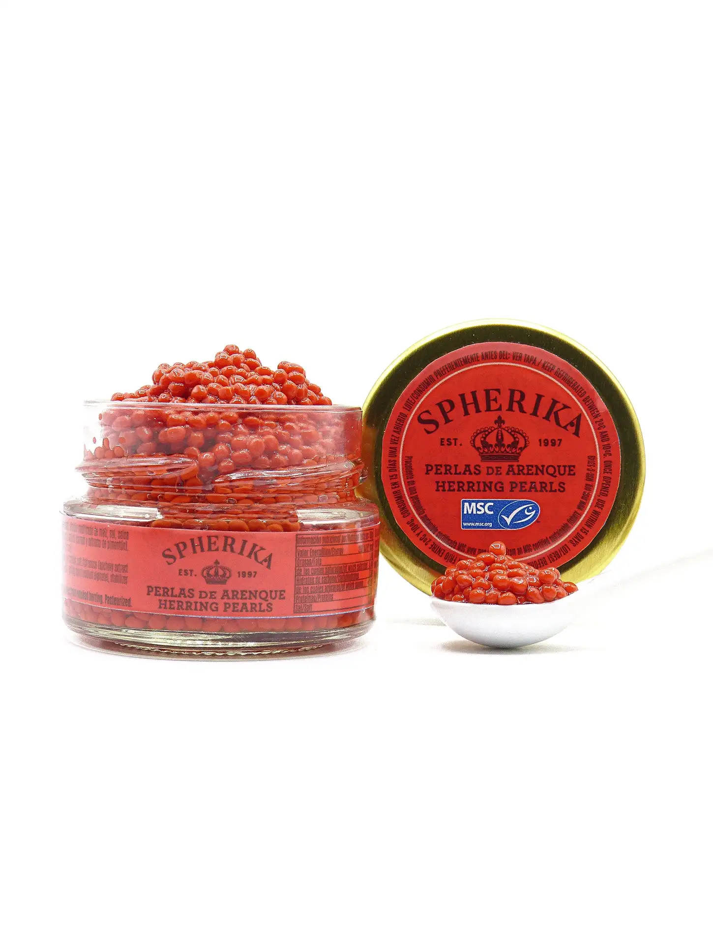 SPHERIKA, red smoked herring spheres 50g - Image 2