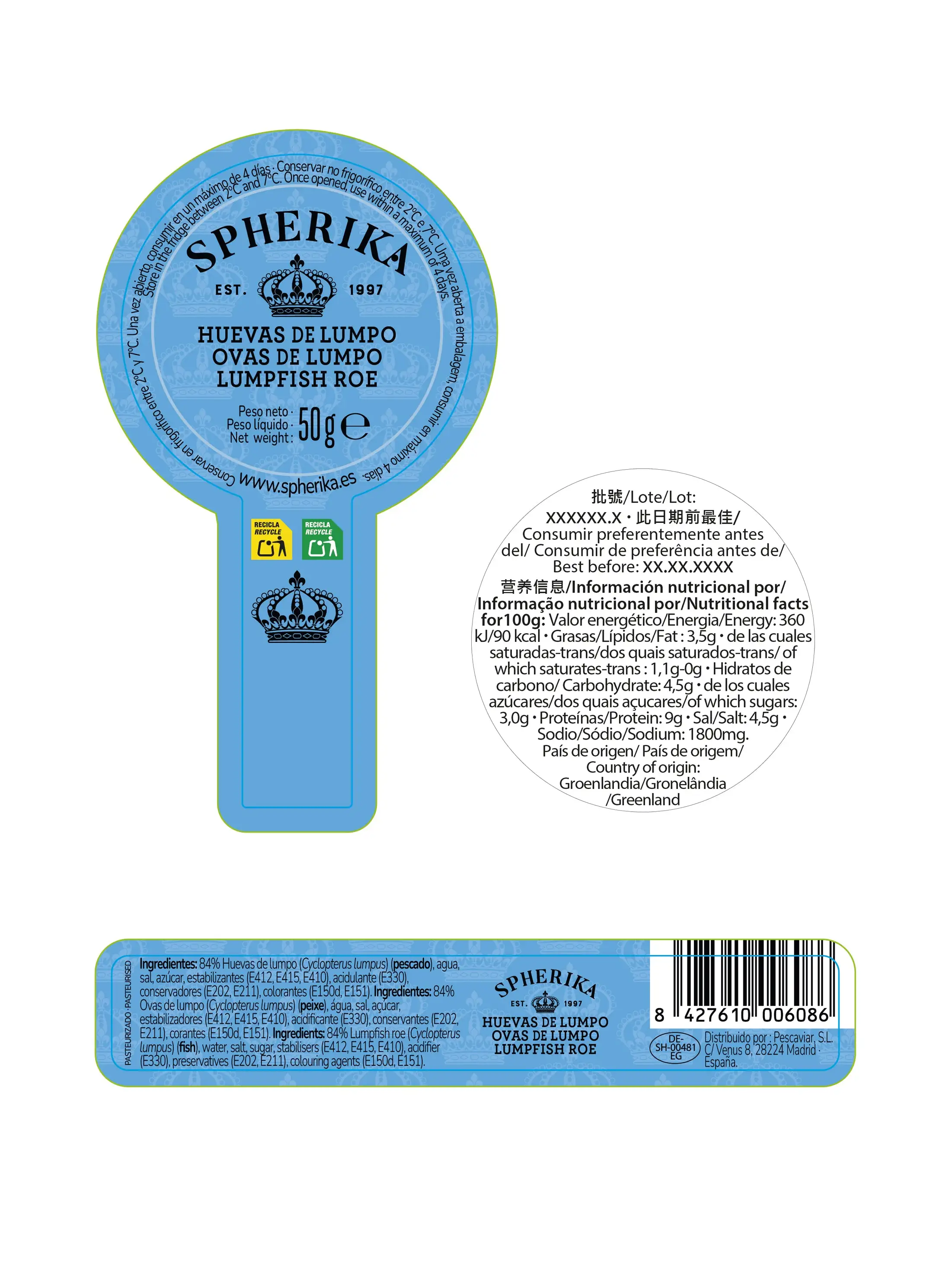 SPHERIKA, huevas negras de lumpo - Imagen 4