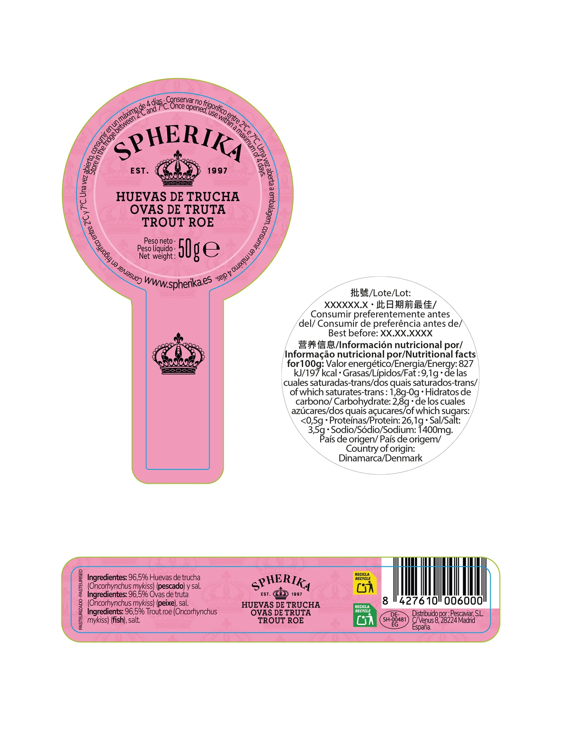 SPHERIKA, huevas de trucha - Imagen 6