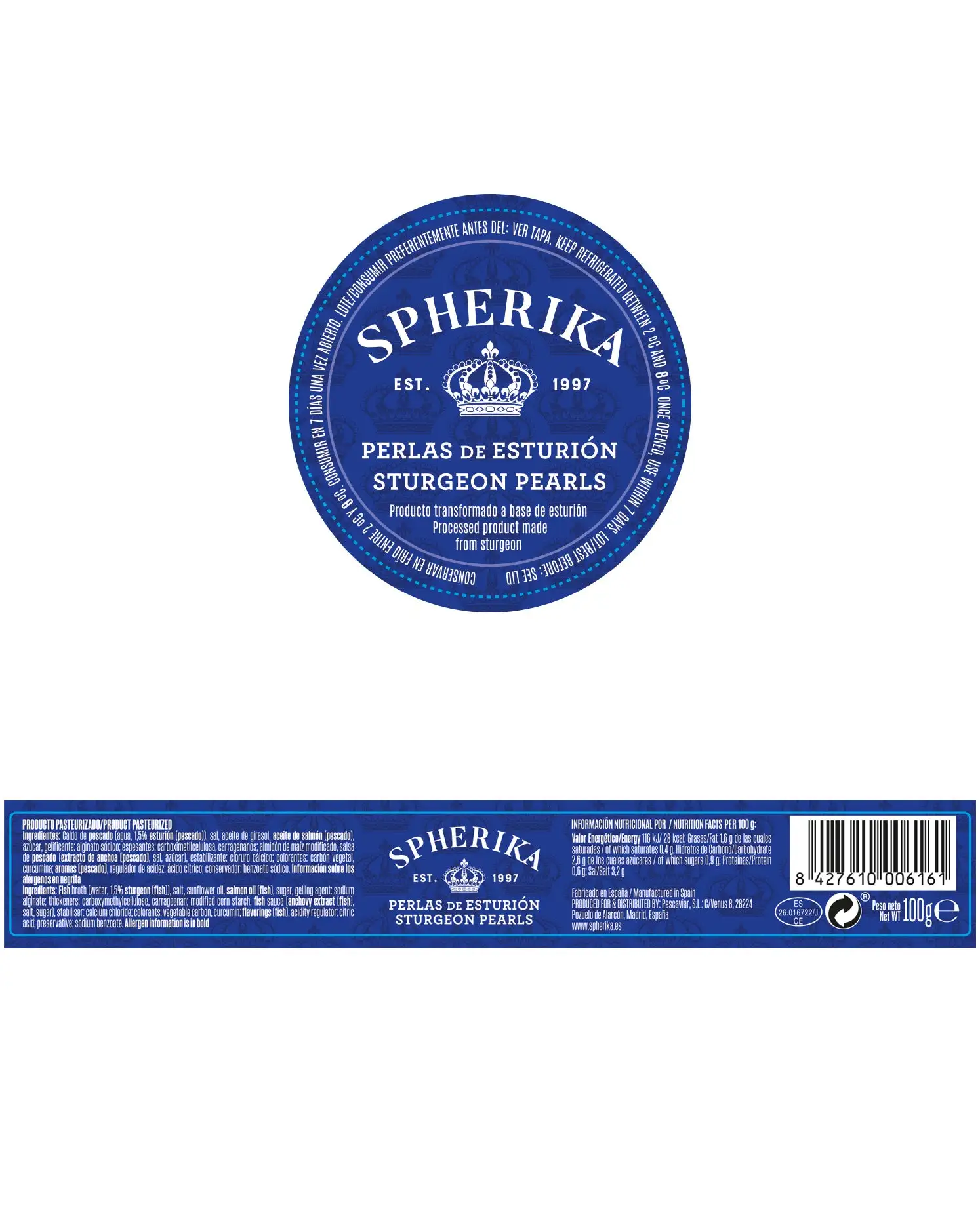 SPHERIKA, esferas de esturión 100g - Imagen 4
