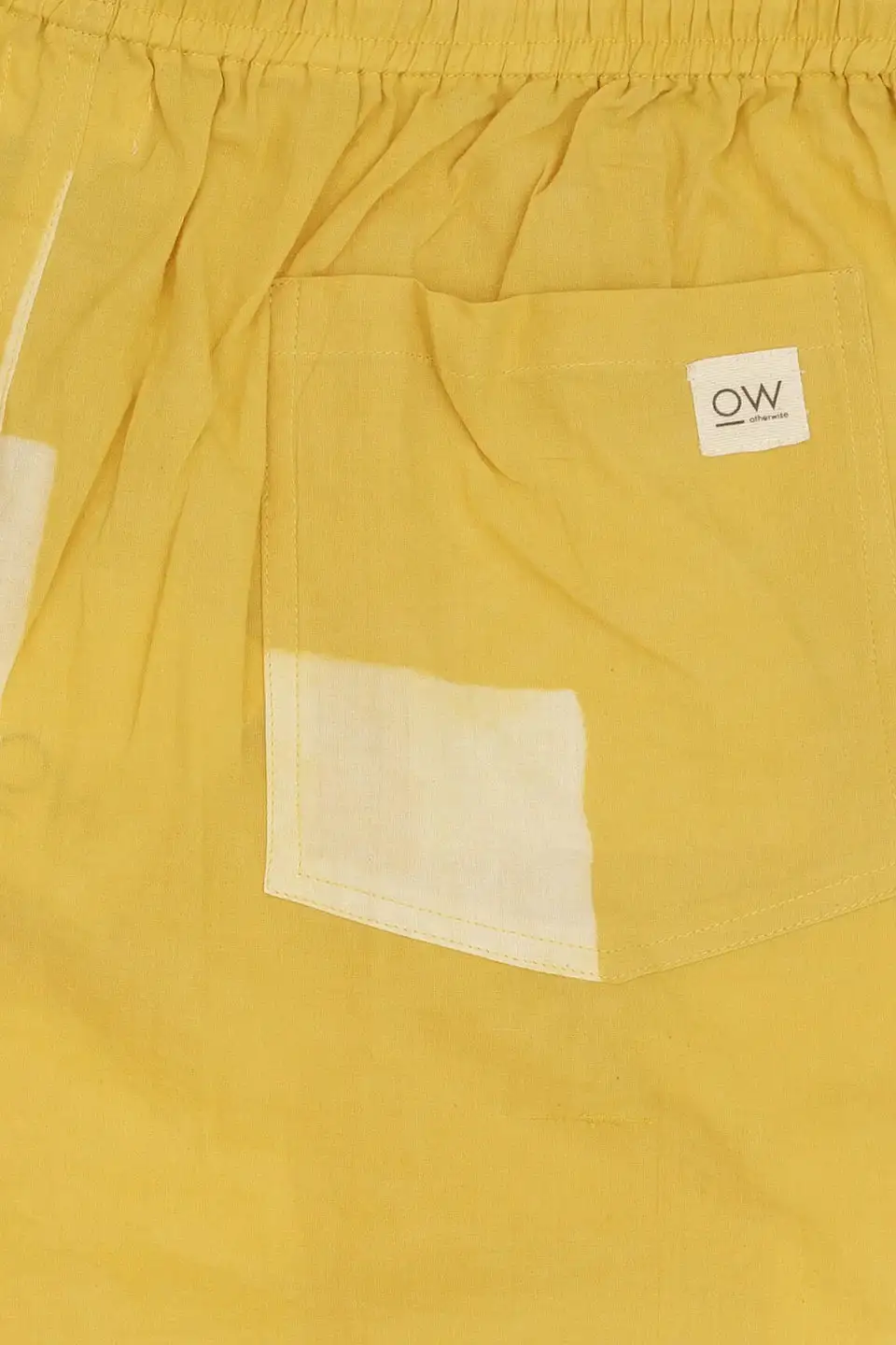 Yellow hand -stamped short - Image 2