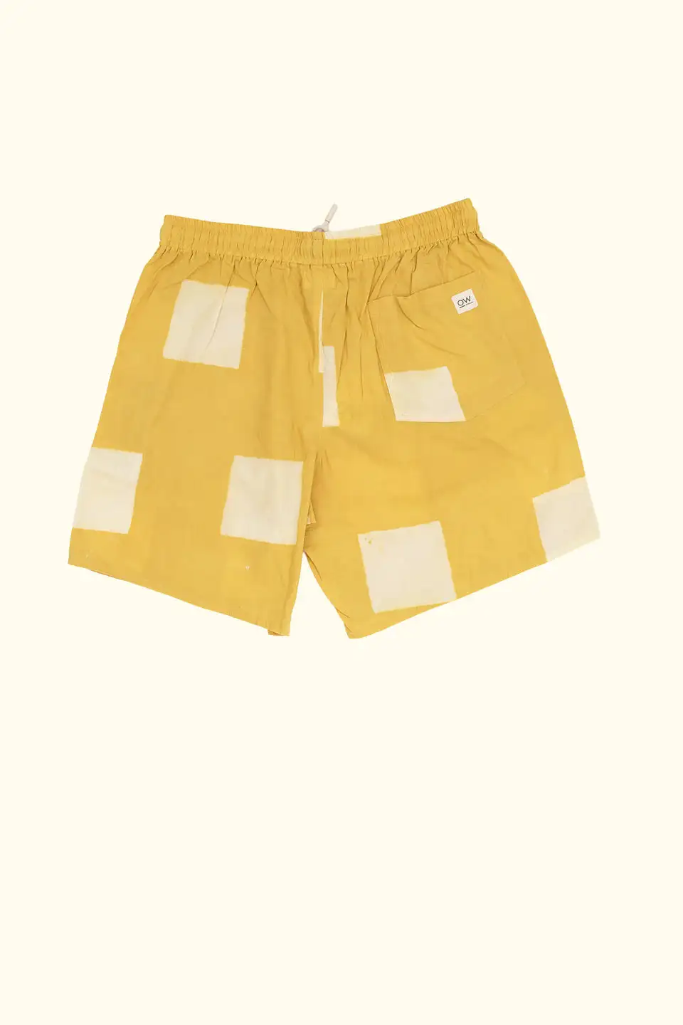 Yellow hand -stamped short - Image 3