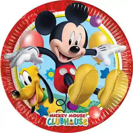 Cardboard dishes 23cm Playful Mickey