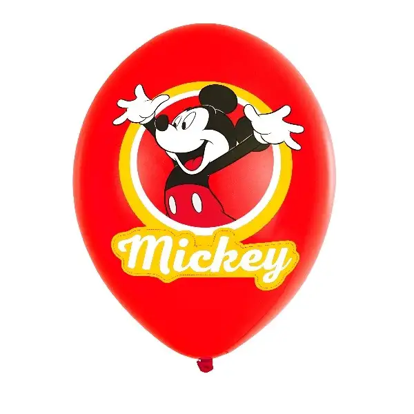 Mickey Mouse Balloons 4 Colour Latex Balloons 11 ''/27.5cm 6 UD
