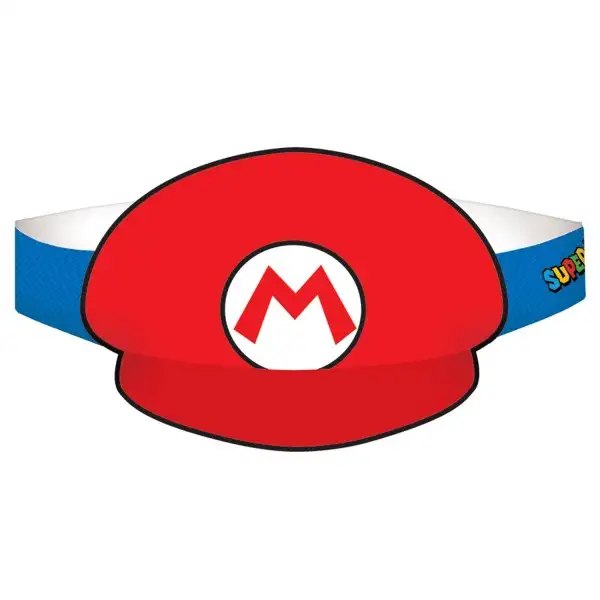 Sombreros de papel de Super Mario
