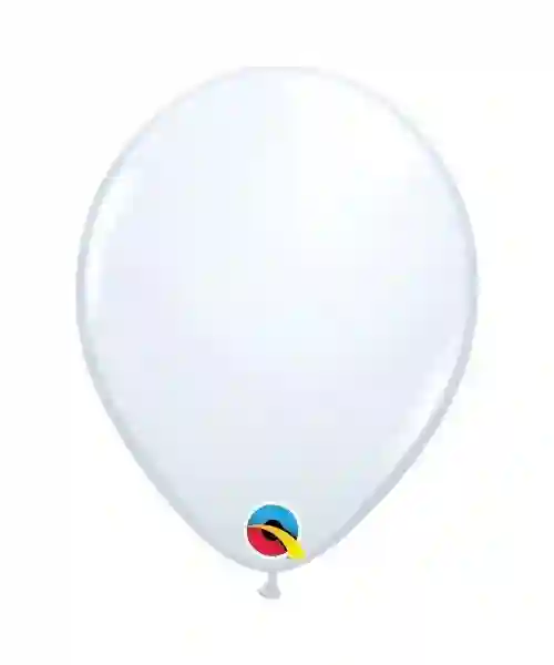 globo de látex de 5 pulgadas / 12,7 cm bolsa de 10 unidades - blanco