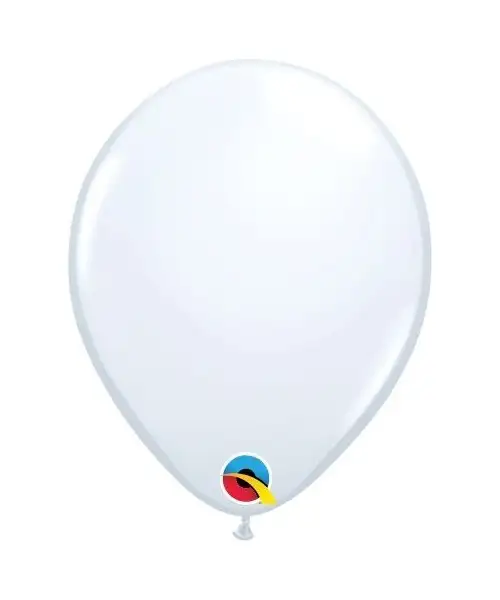 globo de látex de 5 pulgadas / 12,7 cm bolsa de 10 unidades - blanco