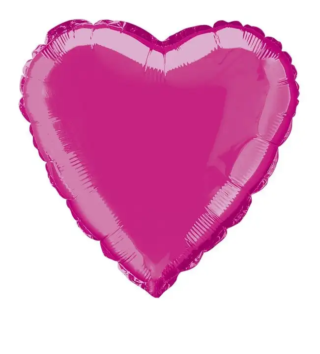 18 -inch packed metallic balloon/ 45.72 cm Fuchsia star form
