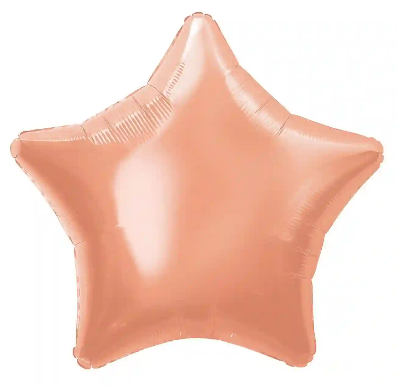 globo metalizado empacado 20 pulgadas/ 50,80 cm forma estrella oro rosa