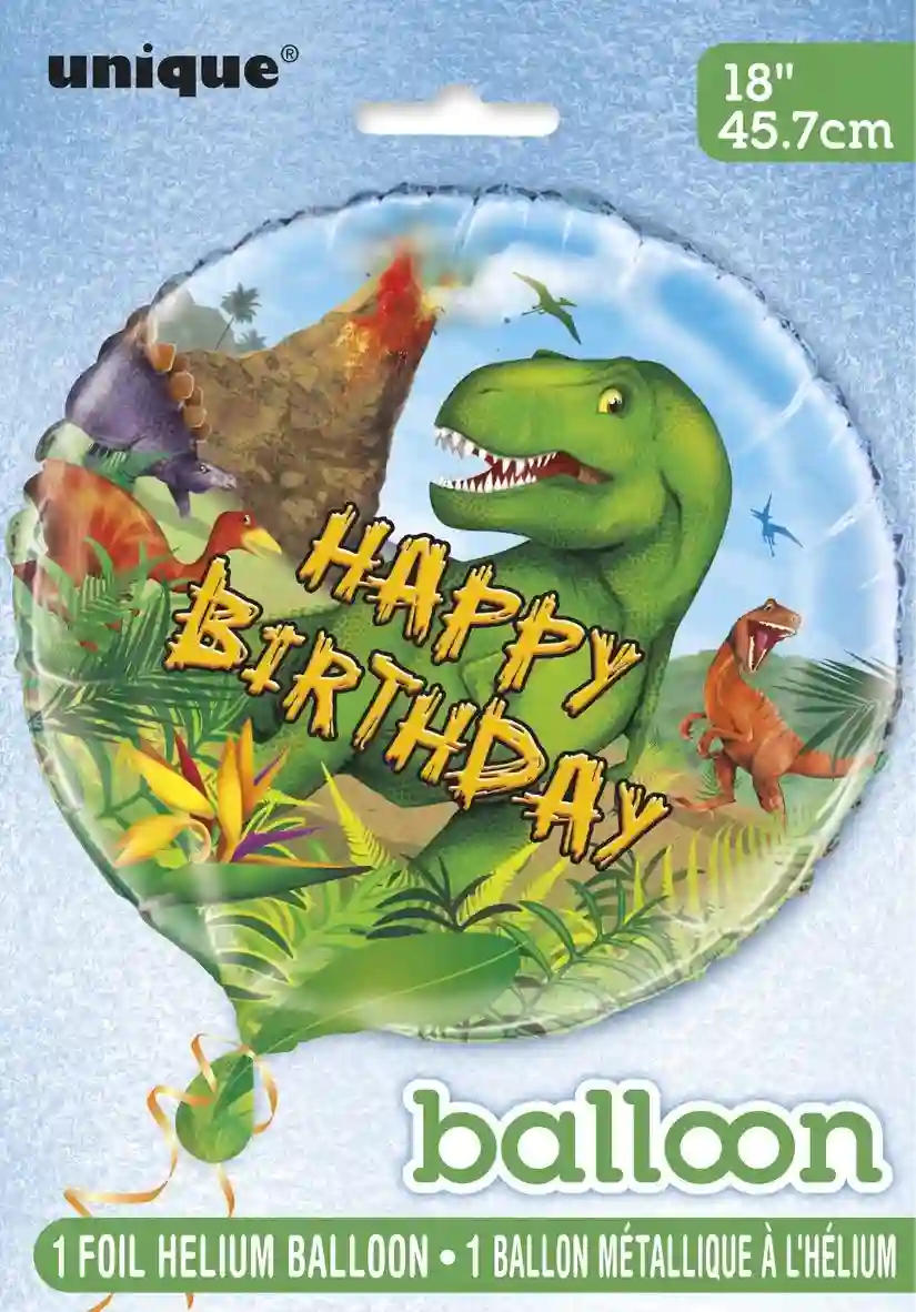 18 -inch metallic balloon / 45.72 cm packadodinosaur