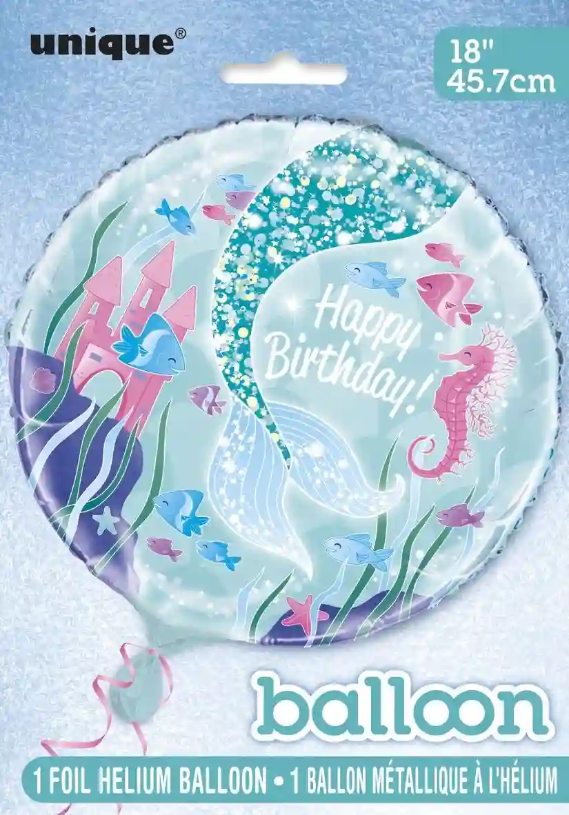 18 -inch metallic balloon / 45.72 cm packed siren