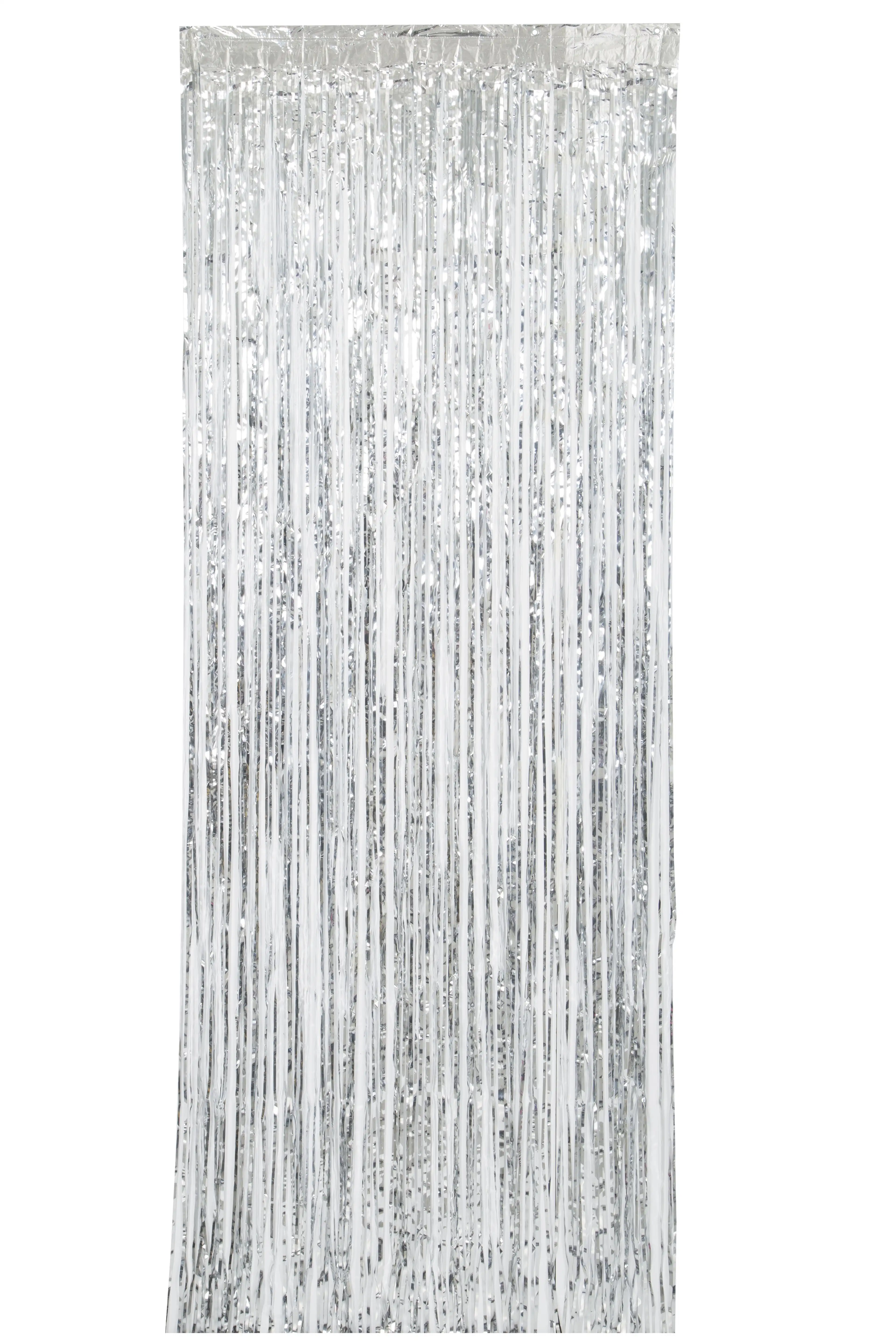 Silver curtain 91 cm x 243 cm