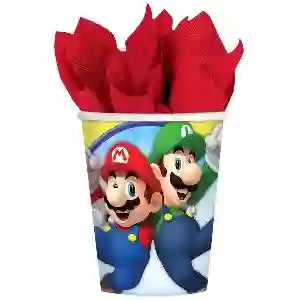 Vasos Super Mario-Vasos de papel de 266ml