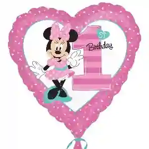 METALIZED MINNIE BIRTHDAY GLOBE - METALIZED 45CM