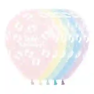 Latex R12 Globo Sempertex Pastel Assorted Baby Shower 30cm. 12 UD Pack.