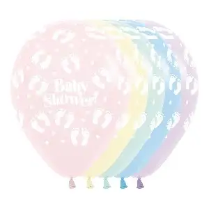 Latex R12 Globo Sempertex Pastel Assorted Baby Shower 30cm. 12 UD Pack.