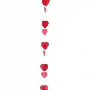Cola para Globo Corazones Rojos, rosa y Blancos - 1,2m