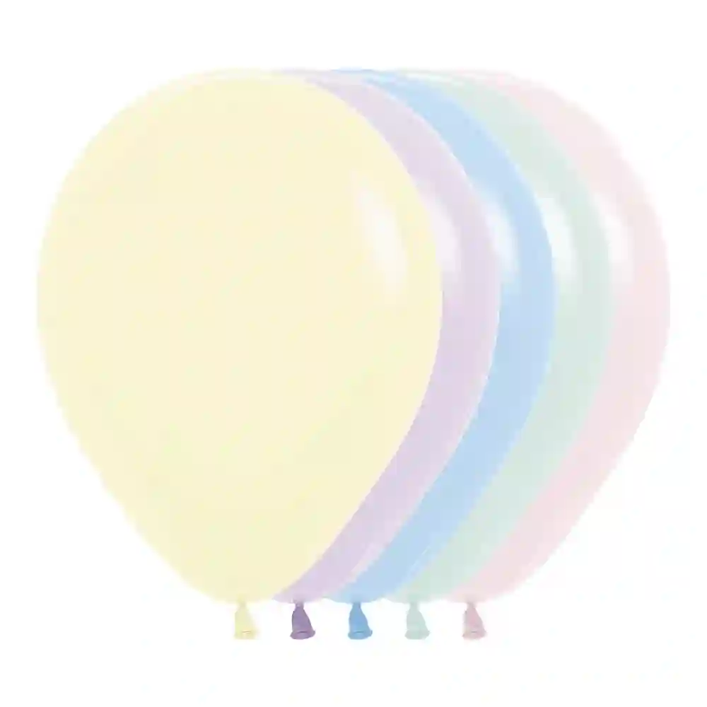 Globo Latex R12 Sempertex Pastel Surtido Colores 30cm 10 ud