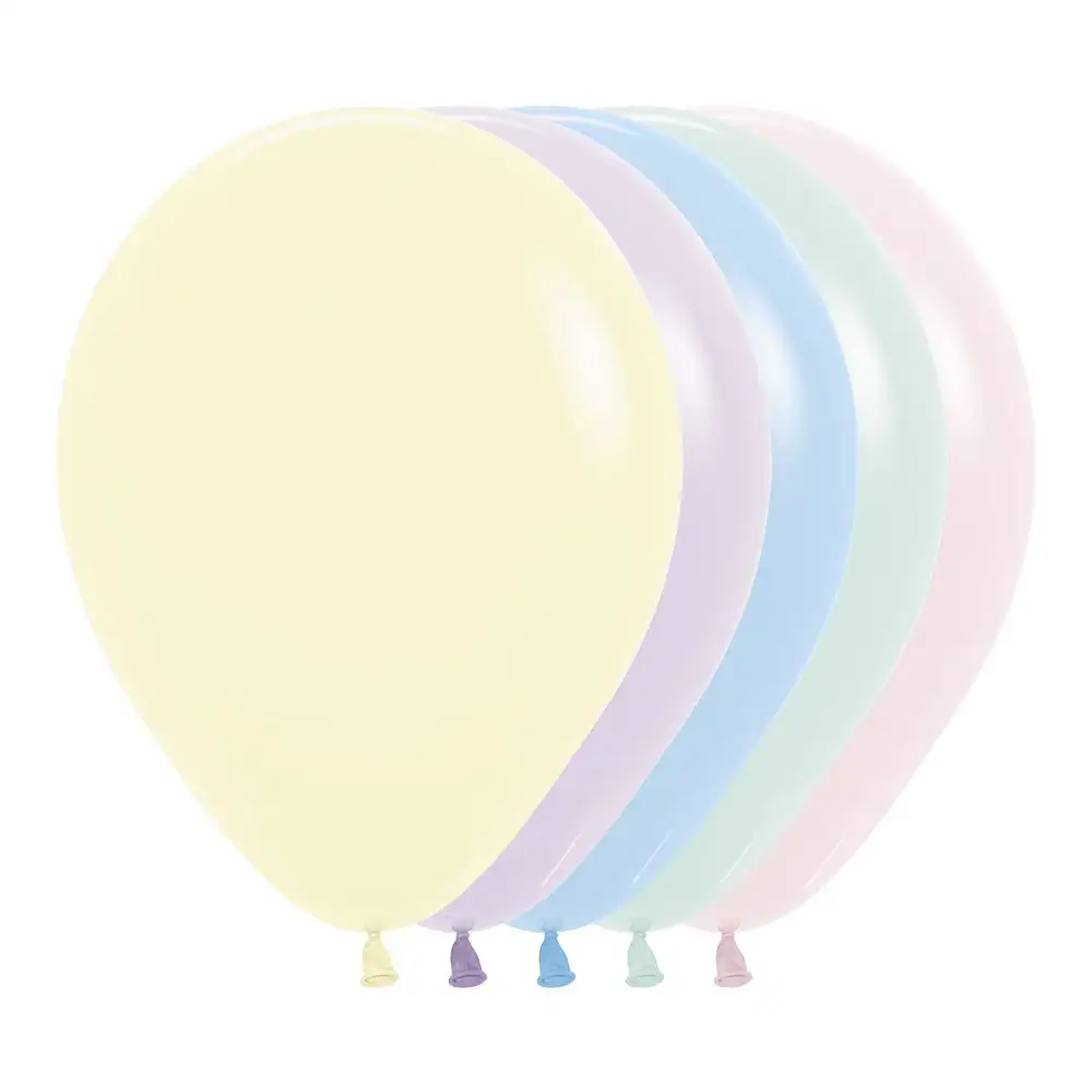Globo Latex R12 Sempertex Pastel Surtido Colores 30cm 10 ud