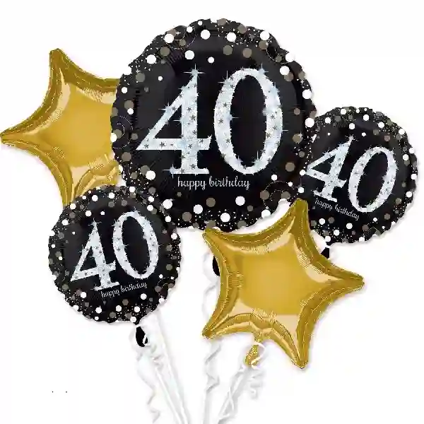 3D birthday balloons bouquet