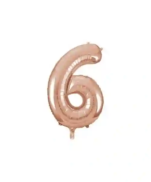86 cm numeral balloon packaged pink gold - 6