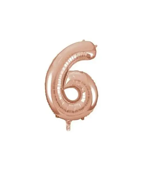 86 cm numeral balloon packaged pink gold - 6