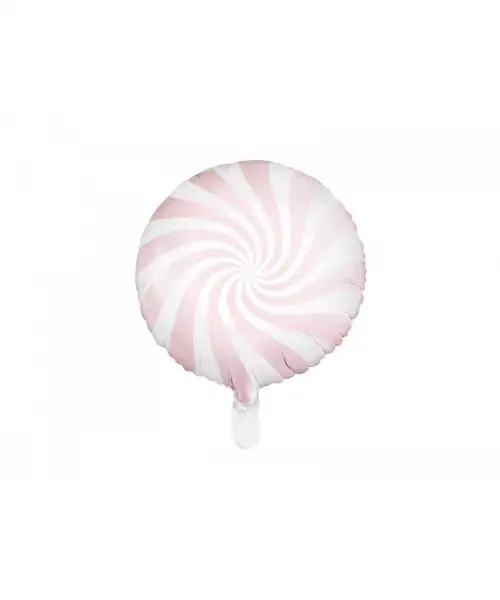 Globo foil modelo caramelo de 45 cm - rosa claro