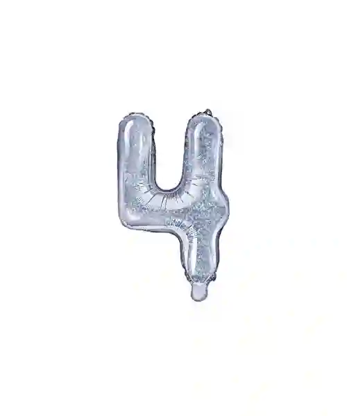 NUMERAL GLOB OF 35 CM METALIZED HOLLOGRAPHIC COLOR - 4