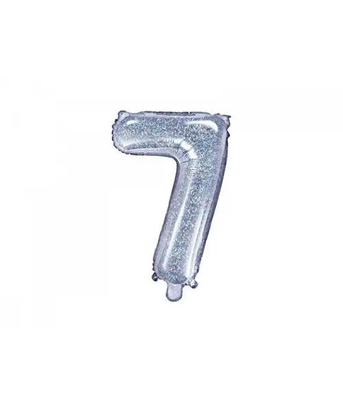 NUMERAL GLOB OF 35 CM METALIZED HOLLOGRAPH COLOR - 7
