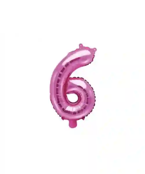 35 cm numeral balloon packed fuchsia - 6