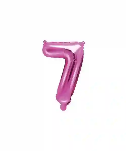 35 cm numeral balloon packed fuchsia - 7