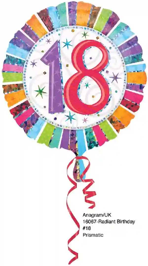 Globos Radiante ''18'' - Aluminio 18 pulgadas