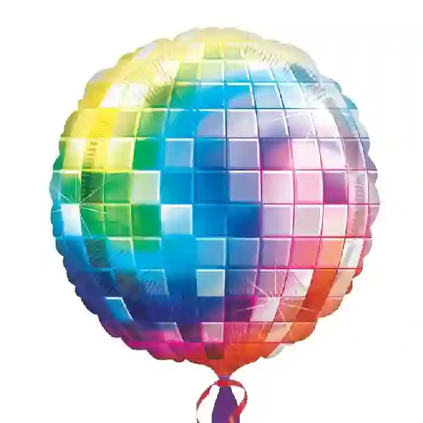 Globo Bola Fiebre Disco de los 70s - Aluminio 32''