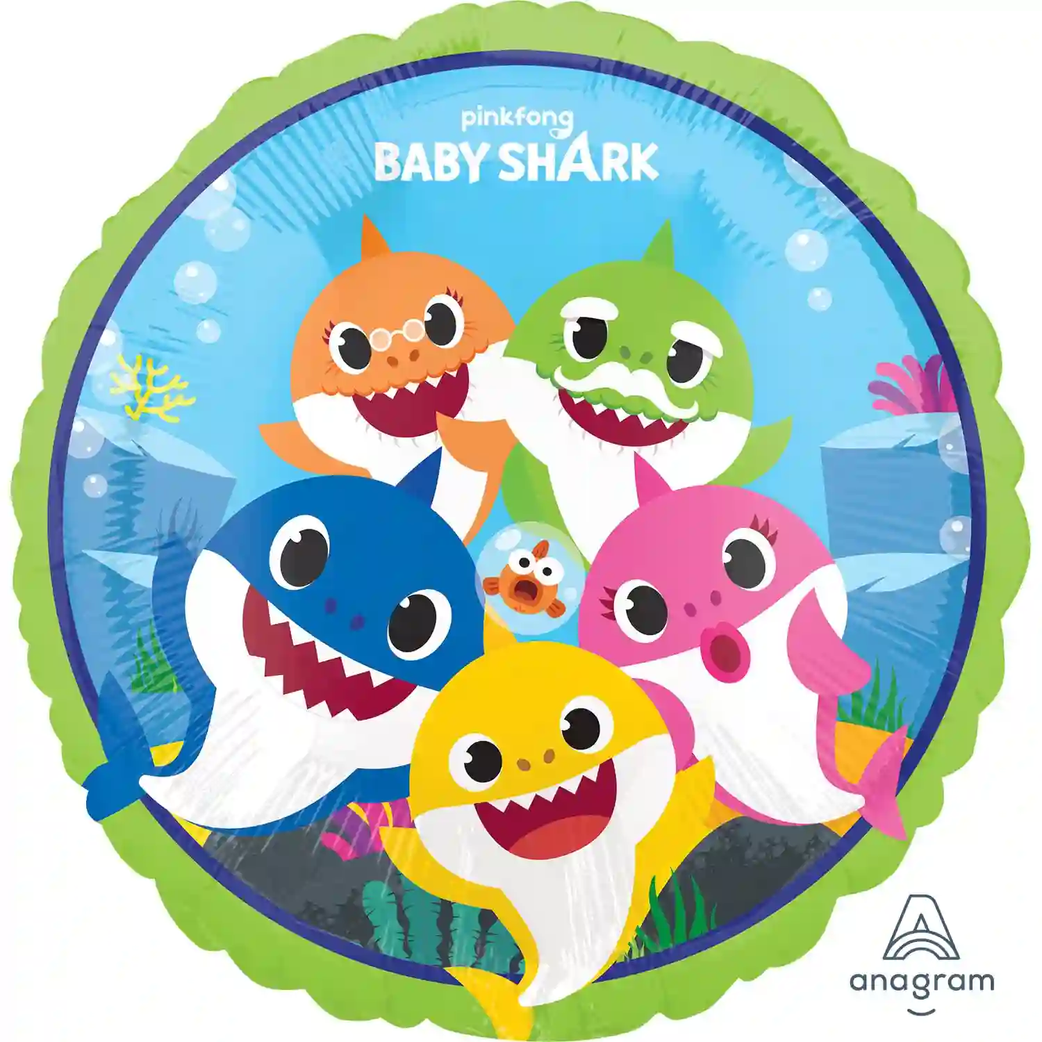 FOIL Globe 18/45cm Baby Shark