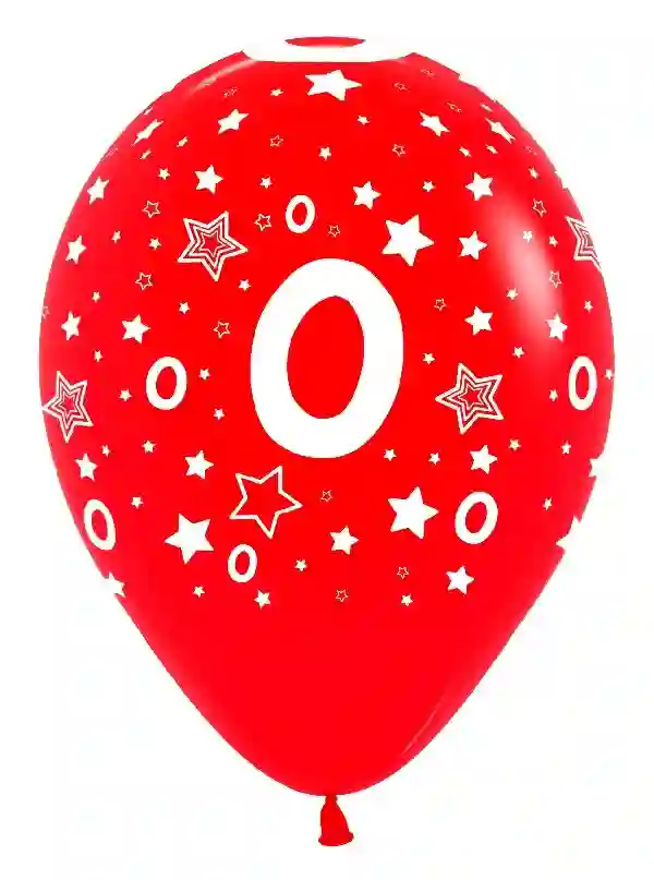 Latex R2PERTEX Balloon assorted colors number or 30cm