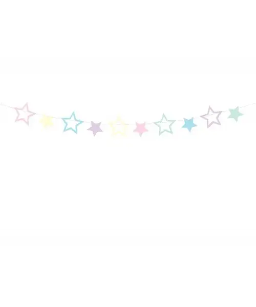 Banderola unicornio estrellas