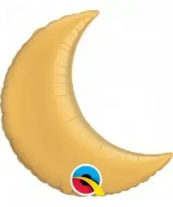 FOIL Balloon 09 in. (22.8cm) gold moon shape