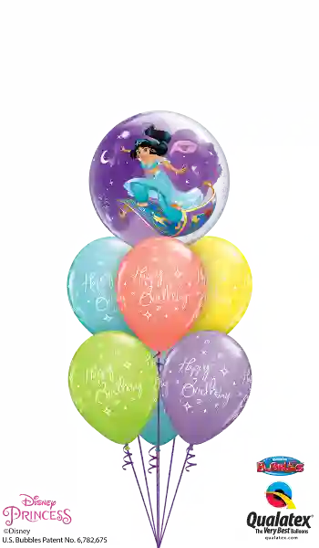 Ramo de globos Princesa Jasmine