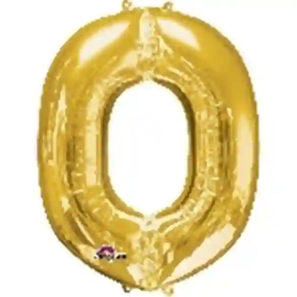 Letter or giant, gold color balloon.