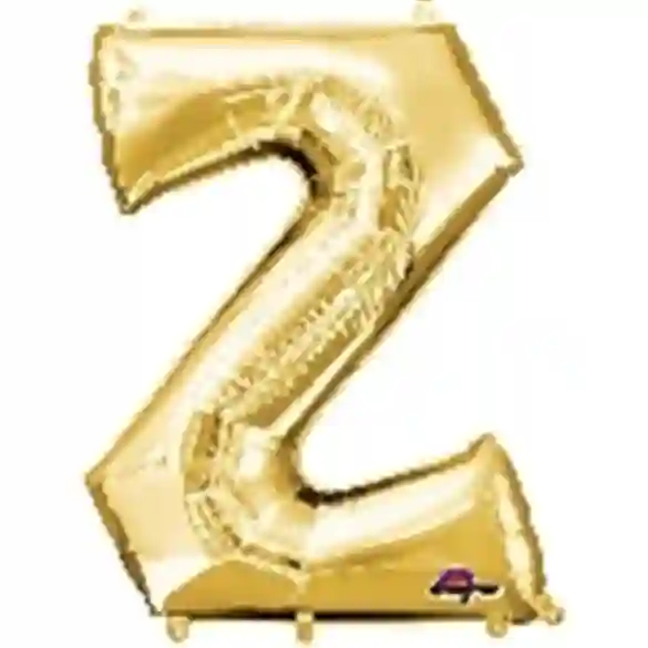 Gigant letter z, gold color.
