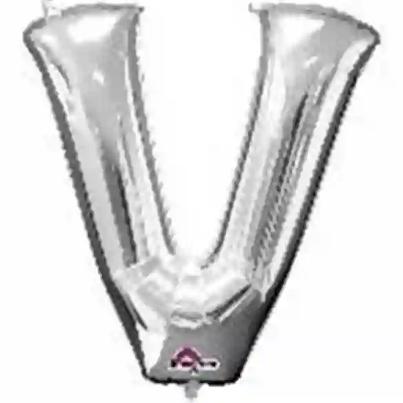 Silver Lyrics V Mini Balloon.