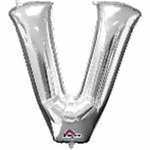 Silver Lyrics V Mini Balloon.
