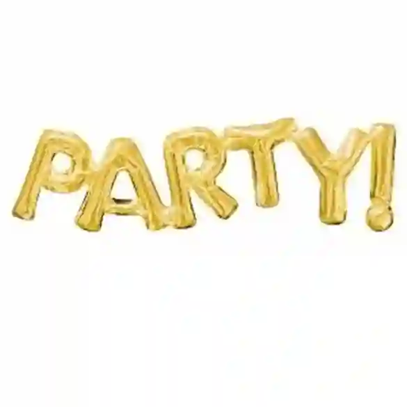 Gold phrase balloon