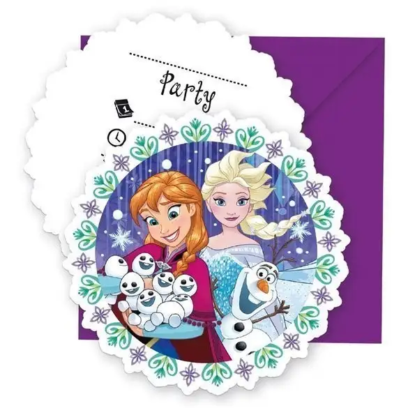 Invitaciones Frozen Showflakes